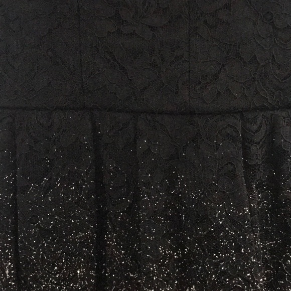 Black dress with ombré gold sparkle - Picture 3 of 5